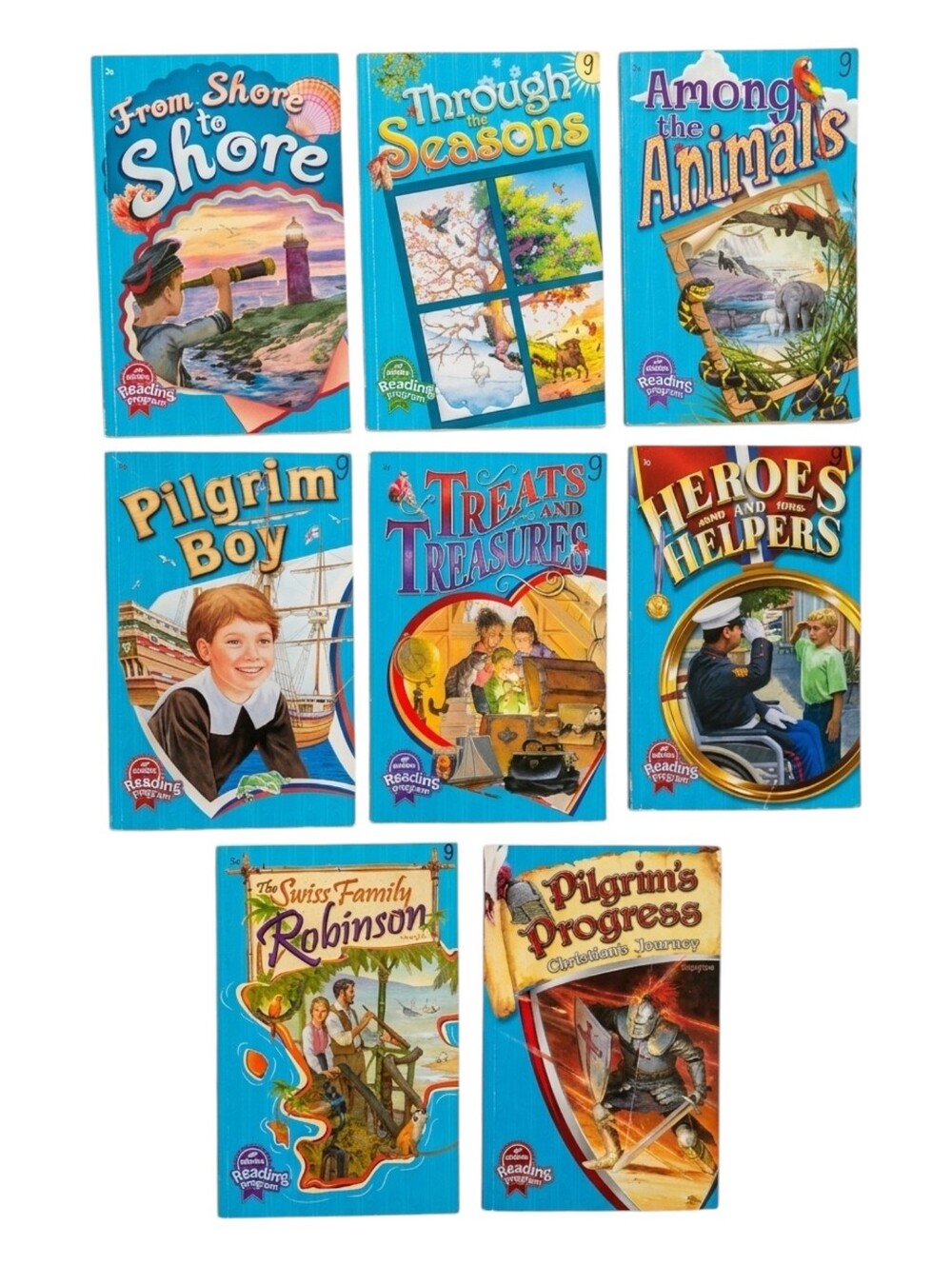 Abeka Books 3rd Third Grade Reading Language Arts Textbooks Lot Bundle Of 8